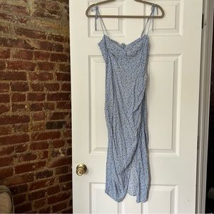 floral midi dress with slit